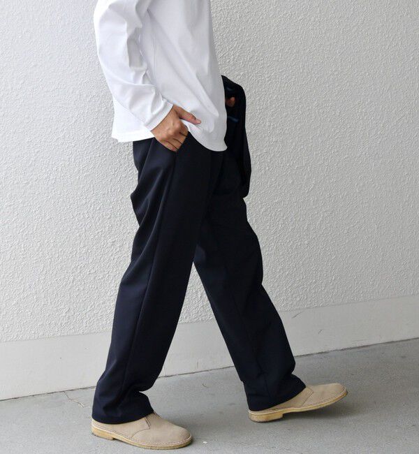 SHIPS any「SHIPS any:〈洗濯機可能〉ストレッチ ナイロン クリース イージーパンツ (セットアップ対応)◇」|チノ|