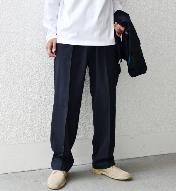 SHIPS any「SHIPS any:〈洗濯機可能〉ストレッチ ナイロン クリース イージーパンツ (セットアップ対応)◇」|チノ|