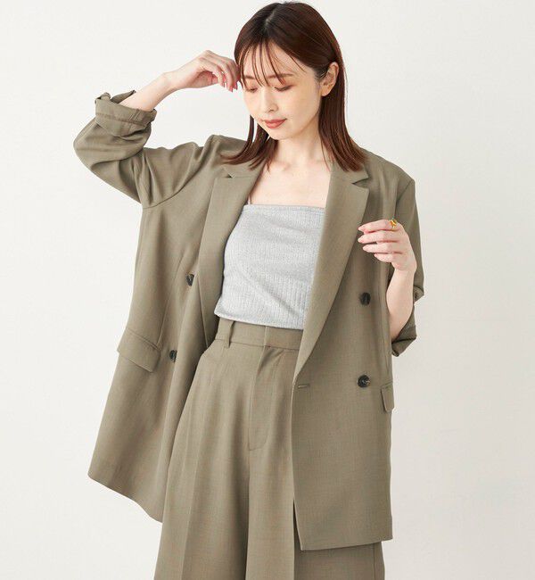 SHIPS Colors 「SHIPS Colors:〈洗濯機可能〉ハリヌキ ラメ カップ付き キャミソール」|インナー|