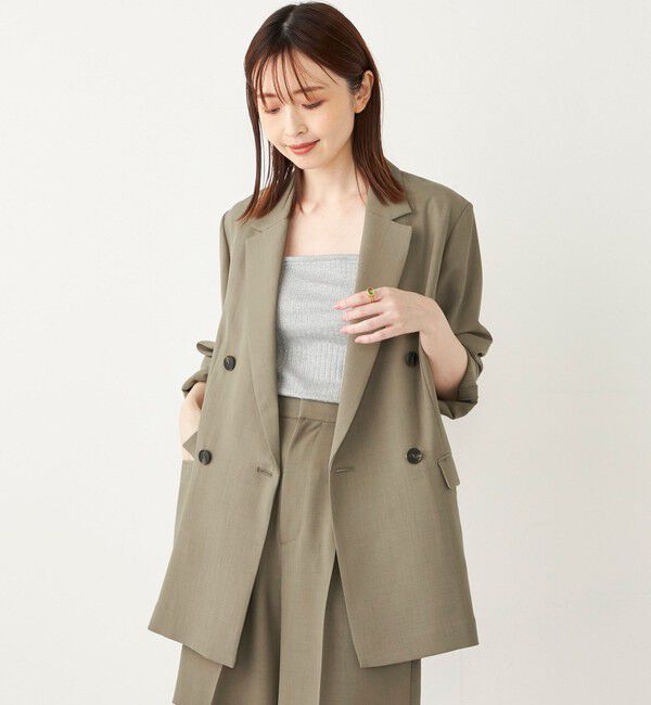 SHIPS Colors 「SHIPS Colors:〈洗濯機可能〉ハリヌキ ラメ カップ付き キャミソール」|インナー|