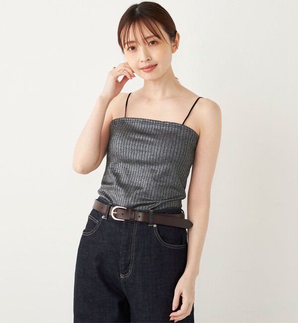 SHIPS Colors 「SHIPS Colors:〈洗濯機可能〉ハリヌキ ラメ カップ付き キャミソール」|インナー|