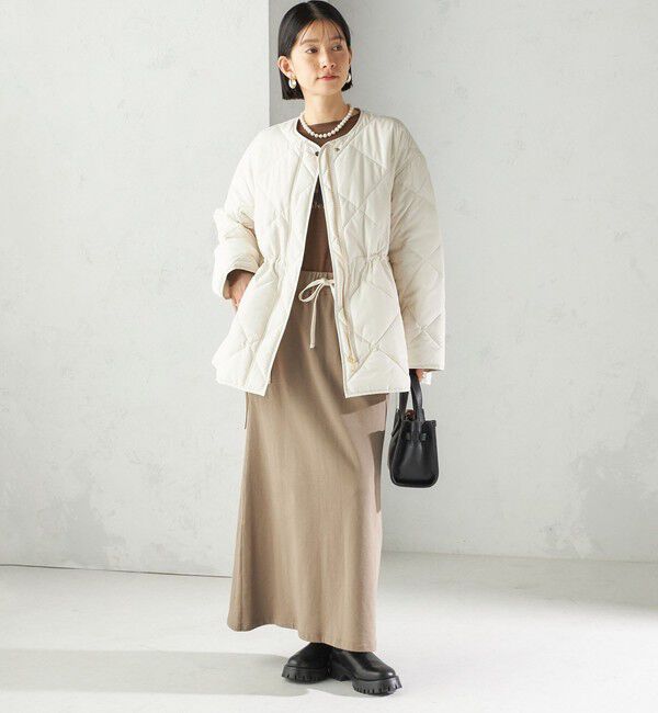 SHIPS for women「〈手洗い可能〉キルティング サイドジップ ブルゾン」|ブルゾン・スタジャン|