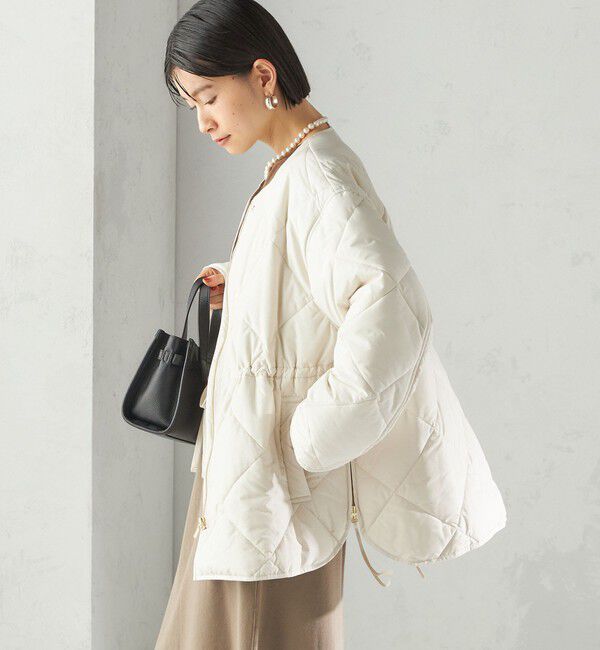 SHIPS for women「〈手洗い可能〉キルティング サイドジップ ブルゾン」|ブルゾン・スタジャン|