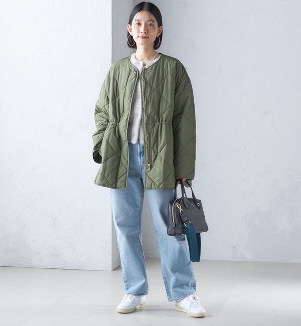 SHIPS for women「〈手洗い可能〉キルティング サイドジップ ブルゾン」|ブルゾン・スタジャン|