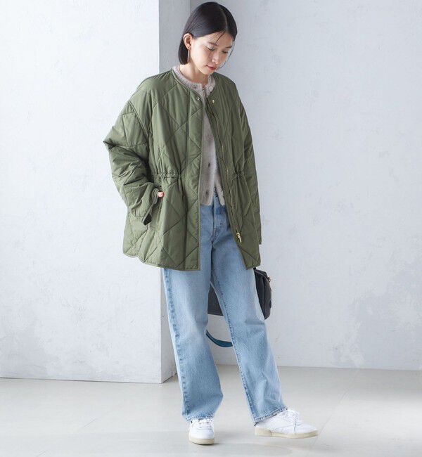 SHIPS for women「〈手洗い可能〉キルティング サイドジップ ブルゾン」|ブルゾン・スタジャン|