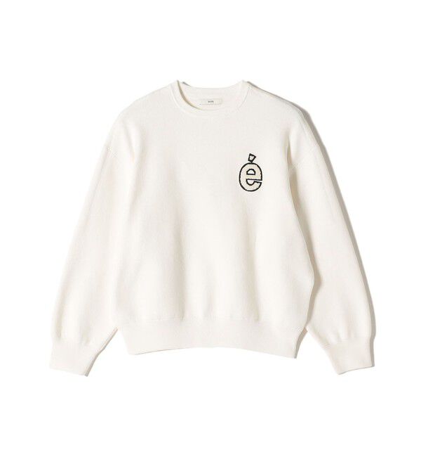 SHIPS for women「〈手洗い可能〉ロゴ ワッペン ロング スリーブ プルオーバー」|ニット・セーター|