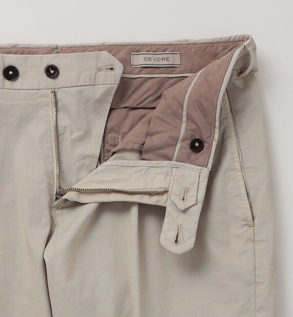 SHIPS「DEVORE incipit: ライトウェイト コットン チノ パンツ」|チノ|