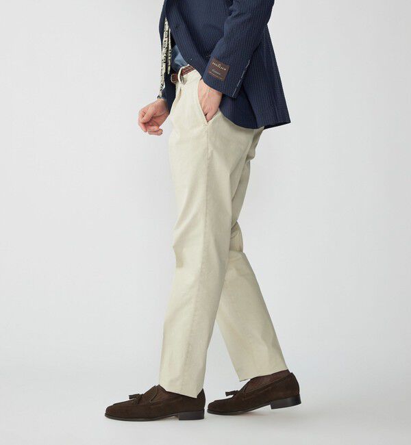 SHIPS「DEVORE incipit: ライトウェイト コットン チノ パンツ」|チノ|