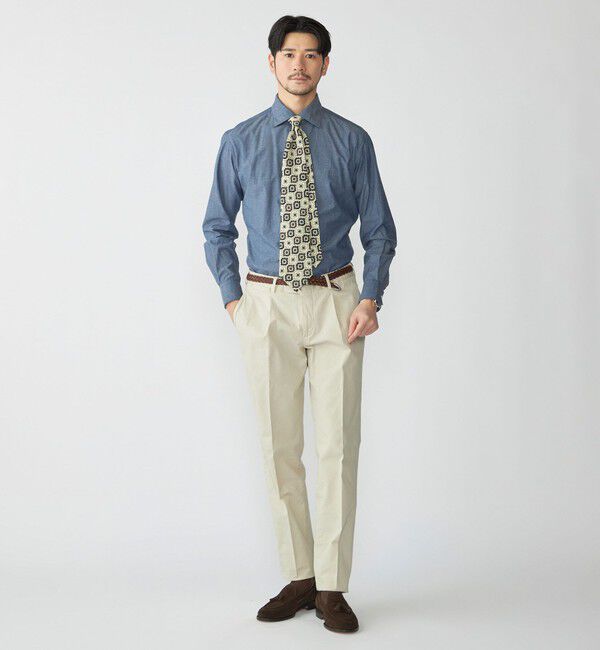 SHIPS「DEVORE incipit: ライトウェイト コットン チノ パンツ」|チノ|