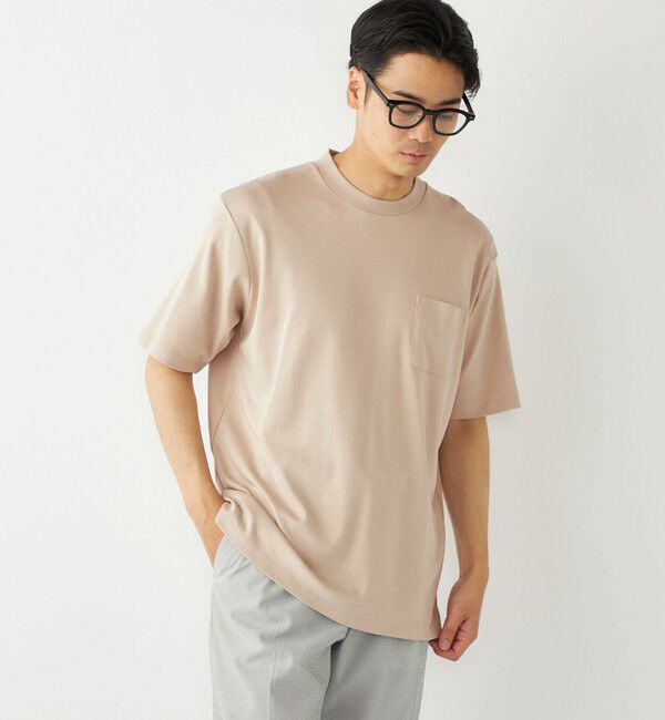 SHIPS Colors 「SHIPS Colors:〈抗菌防臭・接触冷感〉スムース ビズT ショートスリーブ◇」|Tシャツ・カットソー|ベージュ