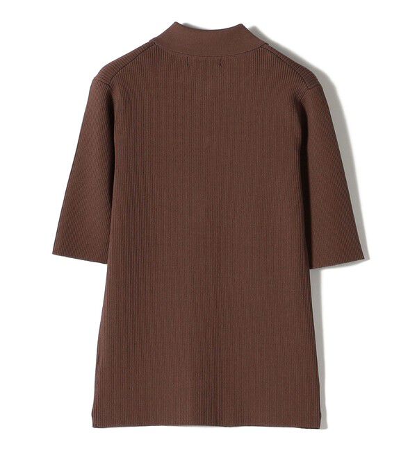 SHIPS Colors 「SHIPS Colors:〈手洗い可能〉リブ ショートスリーブ ニット ポロ」|ニット・セーター|