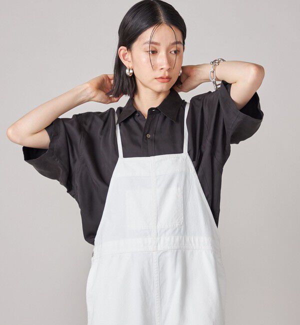 SHIPS for women「SHIPS NINE CASE:〈手洗い可能〉オーバーサイズ シャツ」|シャツ・ブラウス|