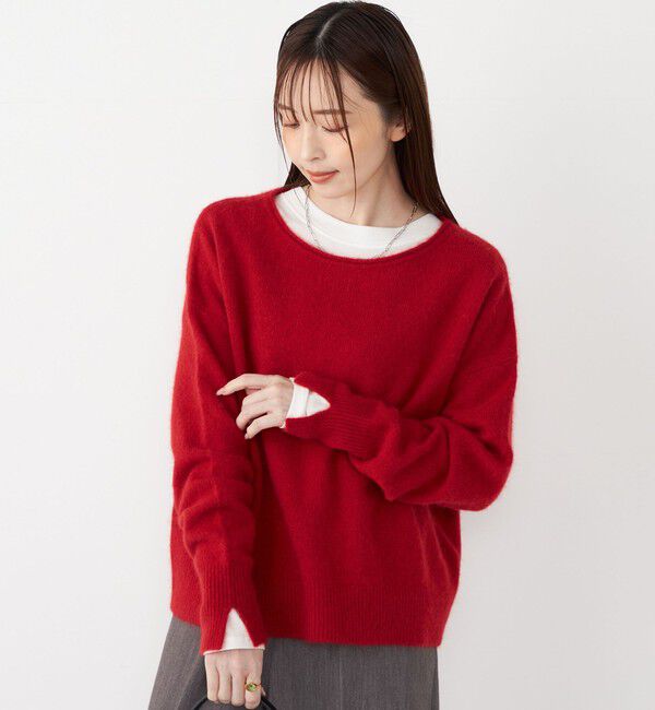 SHIPS Colors 「SHIPS Colors:フォックス アンゴラ ボートネック ニット◇」|ニット・セーター|