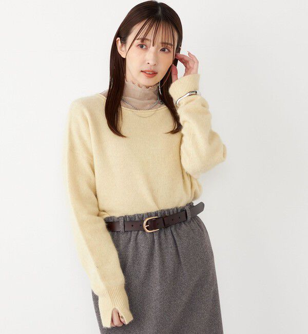 SHIPS Colors 「SHIPS Colors:フォックス アンゴラ ボートネック ニット◇」|ニット・セーター|