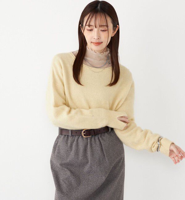 SHIPS Colors 「SHIPS Colors:フォックス アンゴラ ボートネック ニット◇」|ニット・セーター|