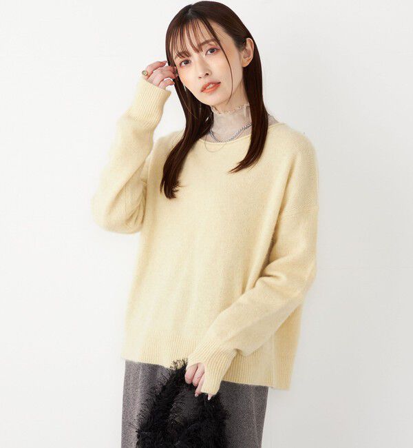 SHIPS Colors 「SHIPS Colors:フォックス アンゴラ ボートネック ニット◇」|ニット・セーター|