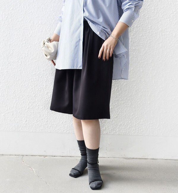 SHIPS for women「〈洗濯機可能〉ドロスト タック ハーフ パンツ」|その他|