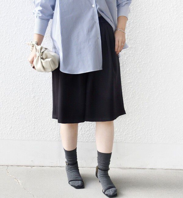 SHIPS for women「〈洗濯機可能〉ドロスト タック ハーフ パンツ」|その他|