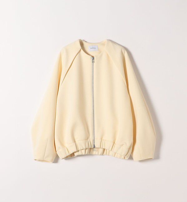 SHIPS any「SHIPS any:〈洗濯機可能〉ジャージー ギャザー コンパクト ブルゾン」|ブルゾン・スタジャン|