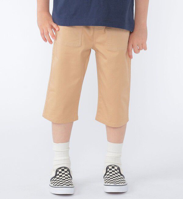 SHIPS KIDS「SHIPS KIDS:100～130cm / クロップド パンツ」|チノ|