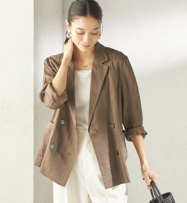 SHIPS for women「《一部予約》〈手洗い可能〉ラミー 4 ジャケット 26SS」|テーラードジャケット|