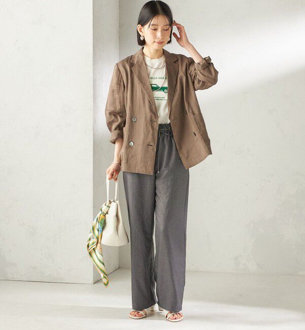 SHIPS for women「《一部予約》〈手洗い可能〉ラミー 4 ジャケット 26SS」|テーラードジャケット|