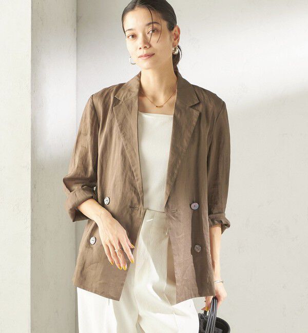 SHIPS for women「《一部予約》〈手洗い可能〉ラミー 4 ジャケット 26SS」|テーラードジャケット|