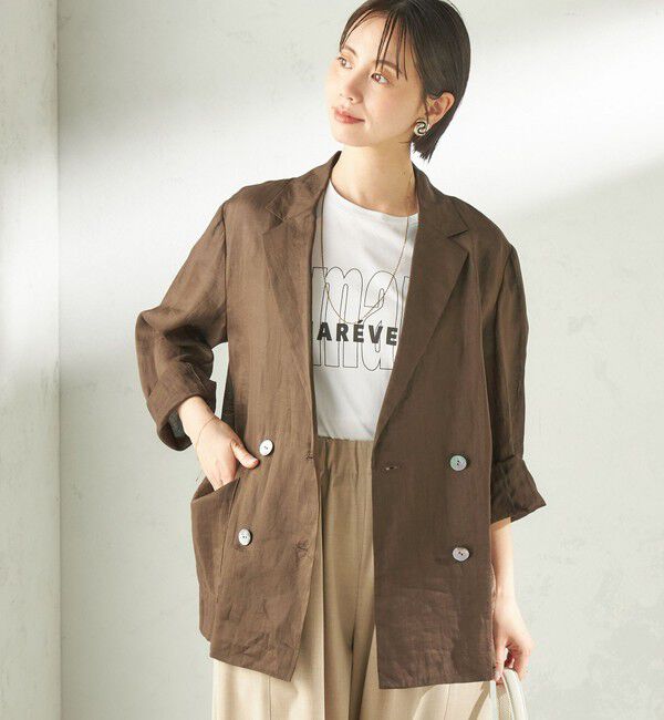 SHIPS for women「《一部予約》〈手洗い可能〉ラミー 4 ジャケット 26SS」|テーラードジャケット|