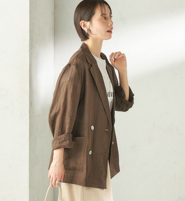 SHIPS for women「《一部予約》〈手洗い可能〉ラミー 4 ジャケット 26SS」|テーラードジャケット|