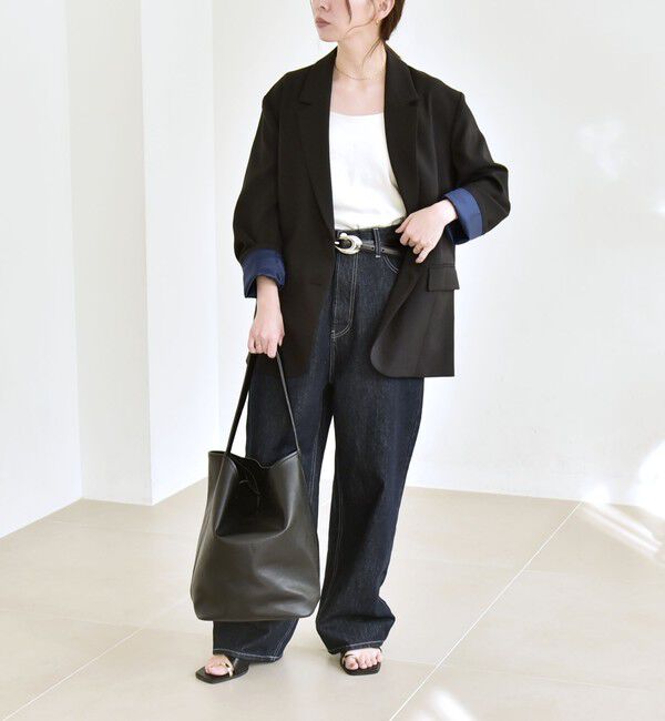 quaranciel「quaranciel:〈手洗い可能〉ウーステッド テーラード オーバー ジャケット（セットアップ対応）」|テーラードジャケット|