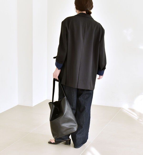 quaranciel「quaranciel:〈手洗い可能〉ウーステッド テーラード オーバー ジャケット（セットアップ対応）」|テーラードジャケット|