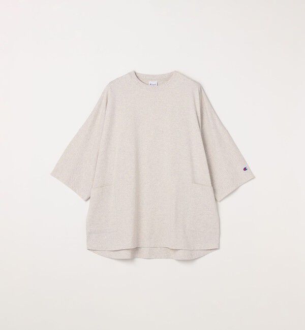 SHIPS any「【SHIPS any別注】Champion: ロゴ刺繍 ドルマン キャンプポケット Tシャツ◇」|Tシャツ・カットソー|