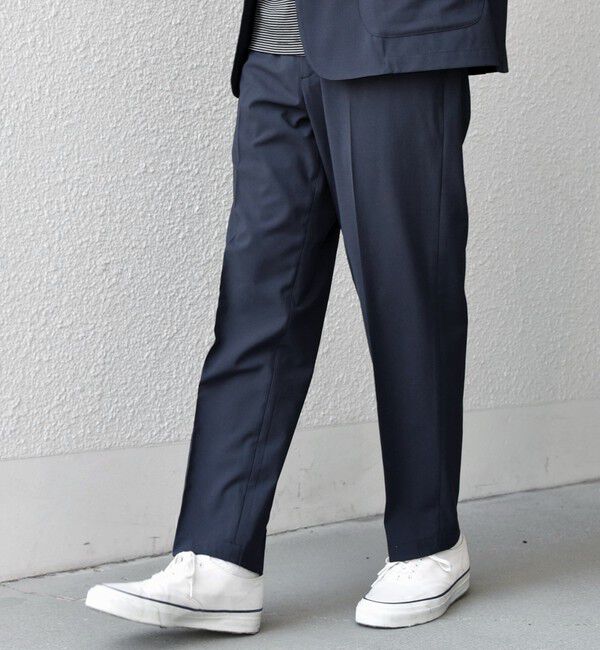 SHIPS any「SHIPS any:〈吸水速乾〉Rapidry クリース アンクル テーパード イージーパンツ (セットアップ対応)26SSS◇」|スラックス|