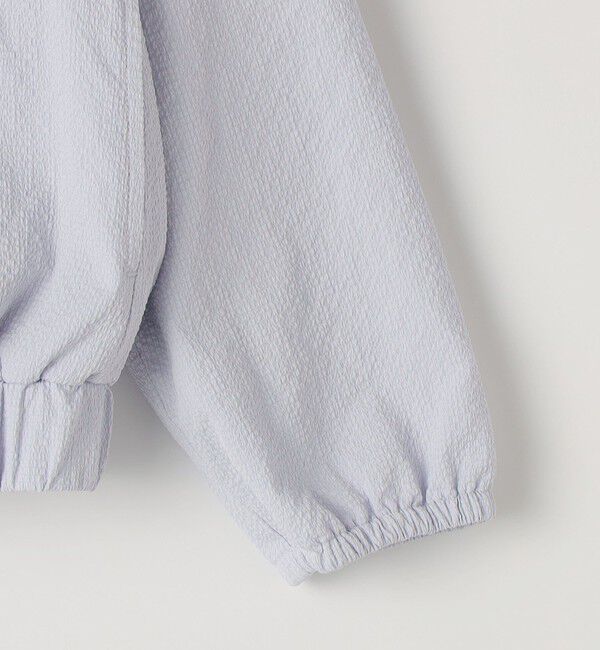 SHIPS KIDS「SHIPS KIDS:140～150cm / 〈UVカット〉ドライタッチ フリル ライト ブルゾン」|ブルゾン・スタジャン|