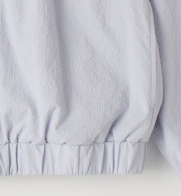 SHIPS KIDS「SHIPS KIDS:140～150cm / 〈UVカット〉ドライタッチ フリル ライト ブルゾン」|ブルゾン・スタジャン|