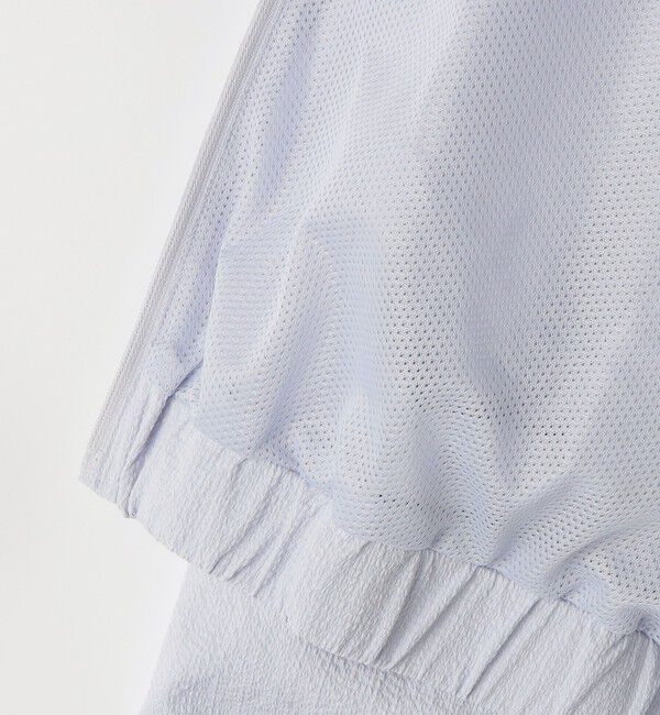 SHIPS KIDS「SHIPS KIDS:140～150cm / 〈UVカット〉ドライタッチ フリル ライト ブルゾン」|ブルゾン・スタジャン|