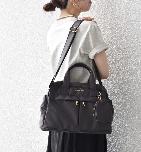SHIPS any「《一部追加予約》SHIPS any: 10ポケット 2WAY アジャスタブル ボストン バッグ」|ボストンバッグ|