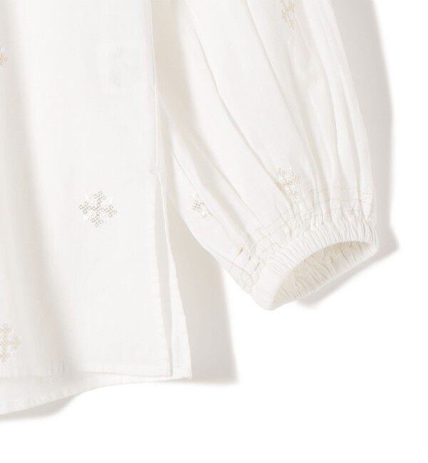 SHIPS for women「Fanaka:〈手洗い可能〉シークエンス 刺繍 スモック ブラウス」|シャツ・ブラウス|