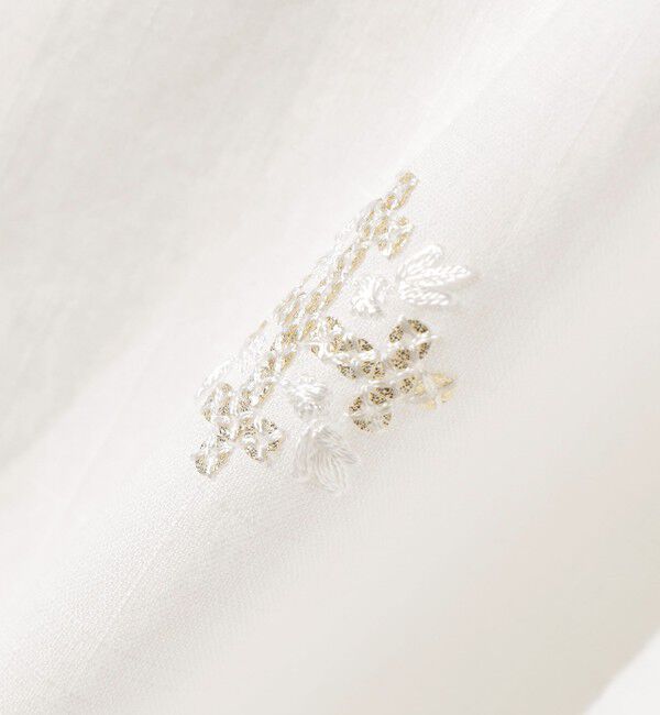 SHIPS for women「Fanaka:〈手洗い可能〉シークエンス 刺繍 スモック ブラウス」|シャツ・ブラウス|