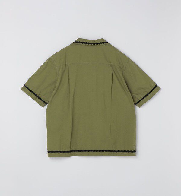 SHIPS「NOMARHYTHM TEXTILE: TRIM EMBROIDERY OPEN COLLAR SS」|シャツ・ブラウス|