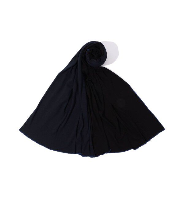 GALERIE VIE「コットンカシミヤジャージー 大判ストール」|ストール|18 ブラック系