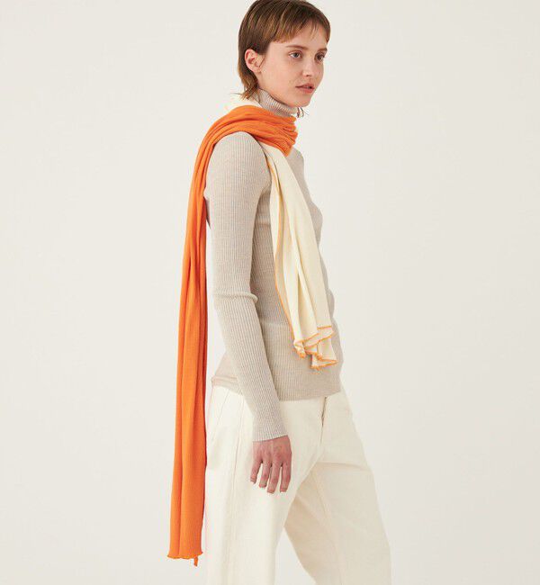 GALERIE VIE「コットンカシミヤジャージー 大判ストール」|ストール|