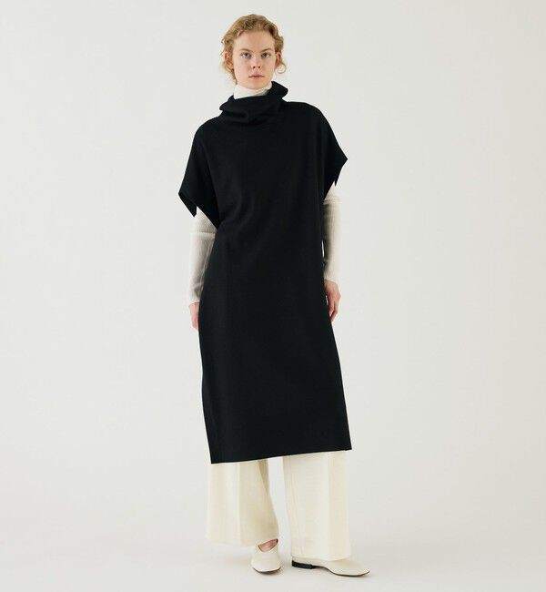 GALERIE VIE「ミルドスムース スタンドネックロングベスト」|ベスト・ジレ|