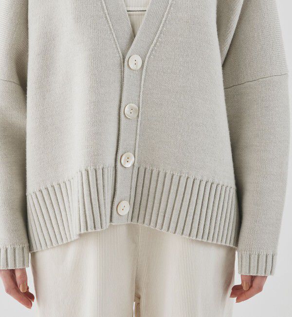 GALERIE VIE「ウーステッドダブルフェイス Vネックカーディガン」|カーディガン|