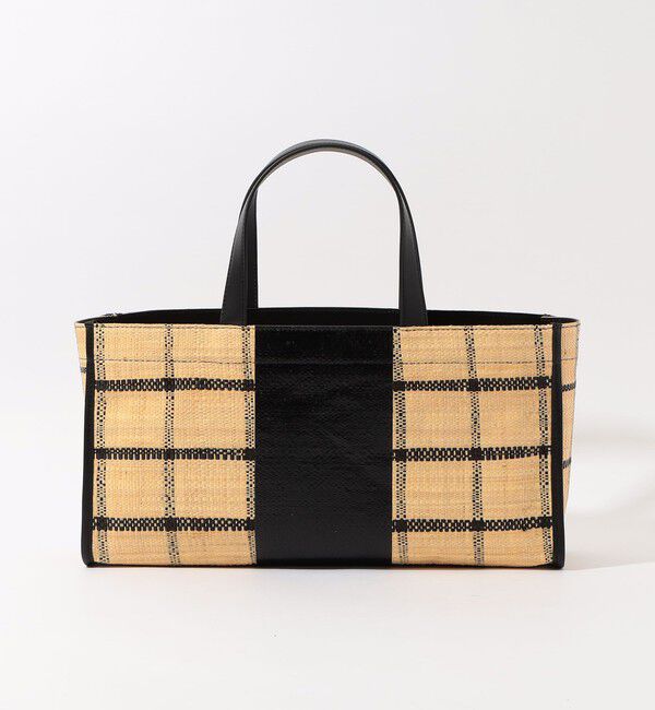 TOMORROWLAND GOODS「Ele`Sac CHECK WIDE TOTE バッグ」|ハンドバッグ|