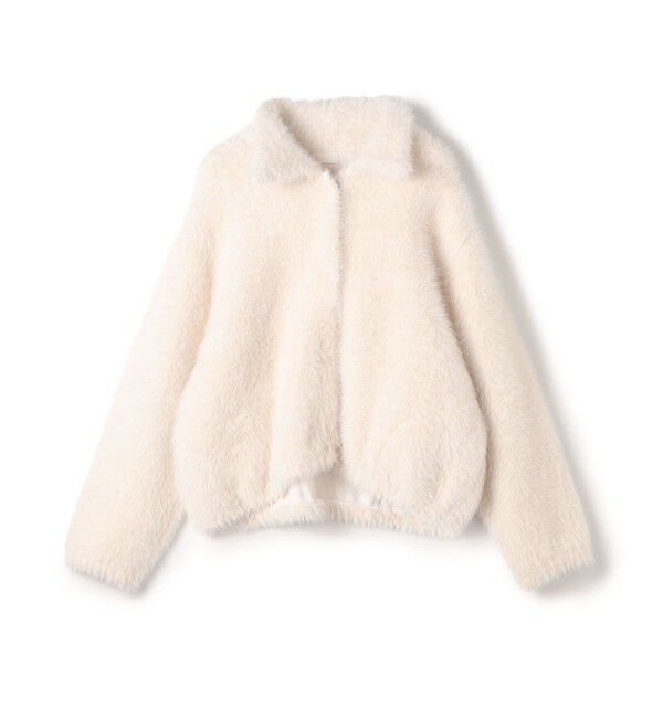 Ballsey「フェザーヤーン ステンカラーカーディガン」|カーディガン|