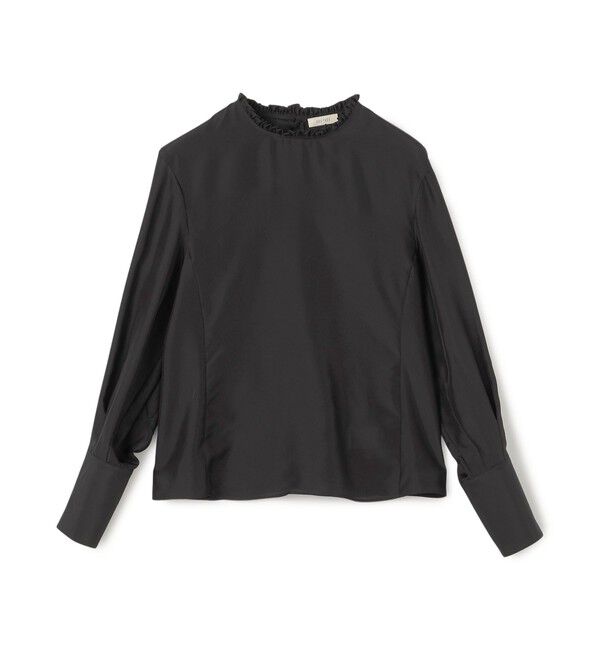 DES PRES「シルクハブタエ プルオーバーブラウス」|シャツ・ブラウス|19 ブラック