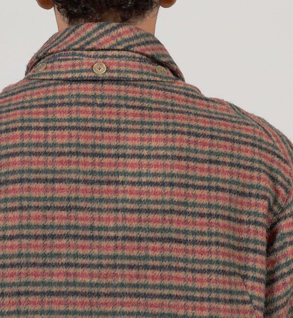 TOMORROWLAND MENS「シルクガンクラブチェック ショートブルゾン」|ブルゾン・スタジャン|