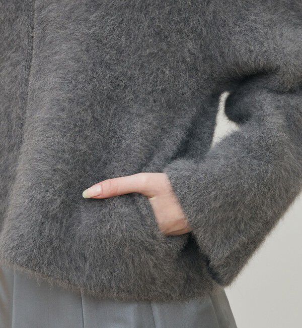 DES PRES「フォックスカシミヤ フーデッドブルゾン」|ブルゾン・スタジャン|