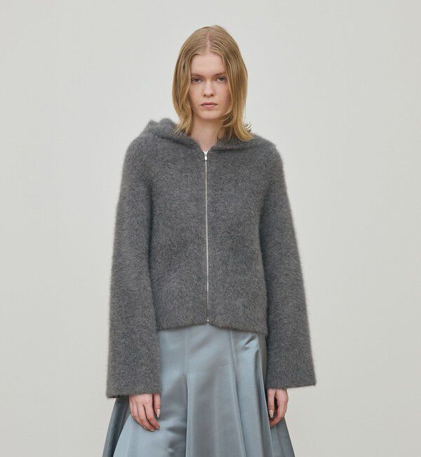 DES PRES「フォックスカシミヤ フーデッドブルゾン」|ブルゾン・スタジャン|